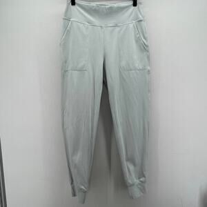 SAVVI‎ Pale Mint Green High Rise Relaxed Fit Noor Joggers
